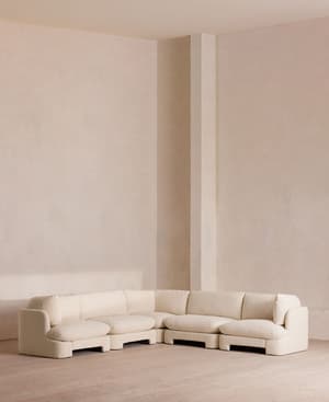 Odell Sectional Sofa - Corner Sofa - Boucle - Natural - US - Listing Image