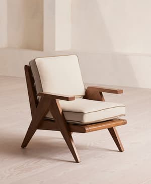 Lia Outdoor Low Dining Chair - Natural - Listing Image