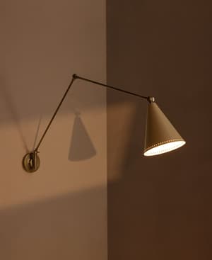Vincent Wall Light - Cream Shade - Hover Image