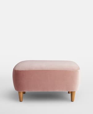 Lorene Footstool - Velvet - Rose - US - Listing Image
