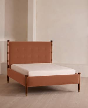 Paolo Bed - Queen - Velvet - Antique Rose - US - Listing Image