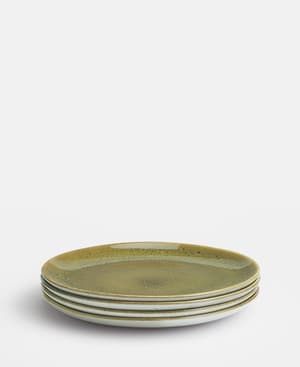 Nero Side Plate - Green - Set of Four - Hover Image