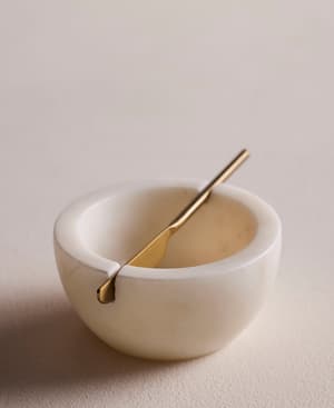 Butter Dish - White Marble - Listing Image