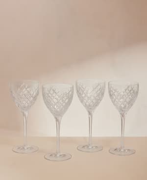 Barwell Cut Crystal Wine Glass - Set of Four - Listing Image