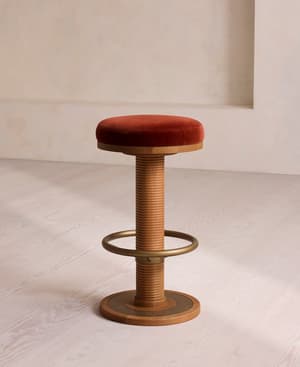 Bryden Counter Stool - Velvet - Rust US - Listing Image