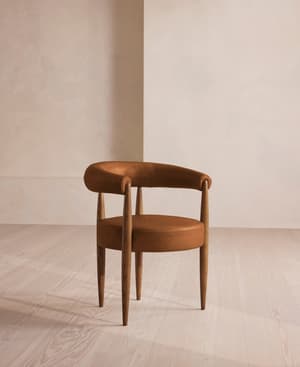 Fergus Dining Chair - Sycamore Leather - Listing Image