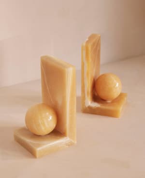Prato Bookends - Mango Onyx - Hover Image