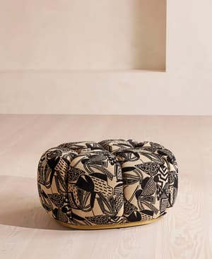 Garret Footstool - Daxton Jacquard - Listing Image