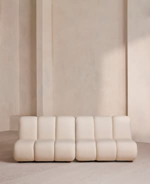 Noelle Outdoor Sectional Four Seater Sofa - Off White - Hover Image