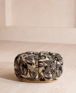 Garret Footstool - Daxton Jacquard - US - Listing Image