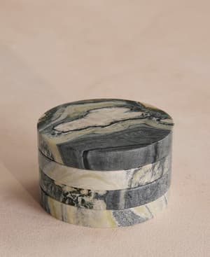 Hanson Coasters - Floral Jade - Set of Four - Listing Image