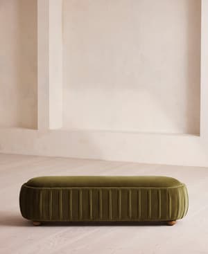 Vivienne Bench - Velvet - Olive - US - Hover Image