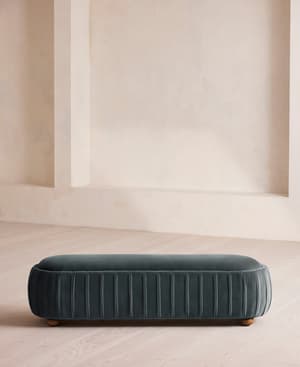 Vivienne Bench - Velvet - Grey Blue - US - Hover Image