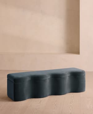 Eli Storage Bench - Grey Blue Velvet - US - Listing Image
