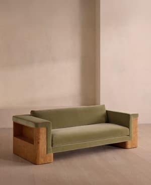 Linden Sofa - Three Seater - Velvet - Lichen - Listing Image