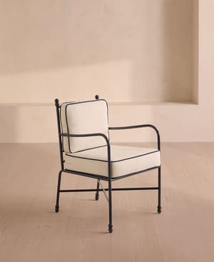 Fawn Outdoor Dining Chair - Off White - Listing Image