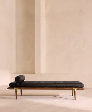 Theodore Daybed - Leather - Black - Hover Image
