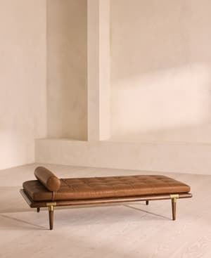 Theodore Daybed - Leather - Chestnut - Listing Image
