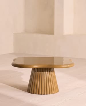 Dayton Outdoor Coffee Table - Concrete - Ochre - Hover Image