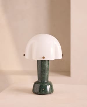 Rio Portable Lamp - Verde Green Marble - Listing Image