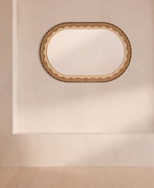 Marella Wall Mirror - Burl & Walnut - Hover Image