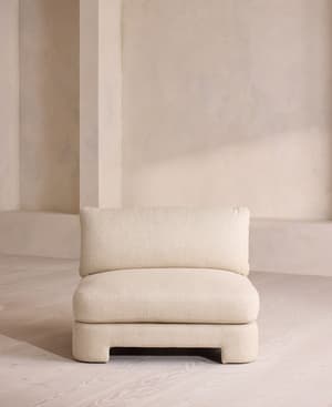 Odell Sectional Sofa - Armless Module - Textured Linen - US - Listing Image