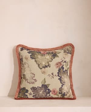 Skylar Square Cushion - Cream - Hover Image