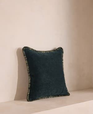 Orlaine Square Cushion - Midnight - Hover Image