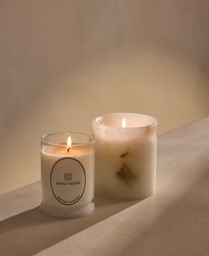 Bergamot & Mandarin Zest Candle Set - Alabaster - 250g - Hover Image
