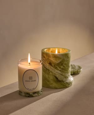 Sicilian Thyme Candle Set - Apple Jade Marble - 250g - Hover Image
