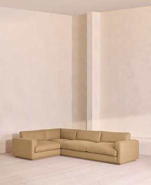 Mossley Left L-Shape Sofa - Linen - Wheat - UK - Listing Image