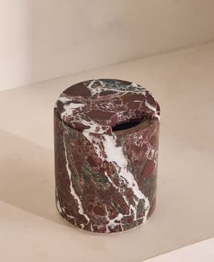 Pavel Ice Bucket - Rosso Levanto Marble - Hover Image