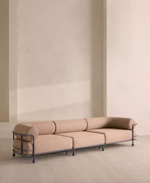 Gaspard 4 Seater Outdoor Sofa - Pierre Frey - Cassis - Hover Image