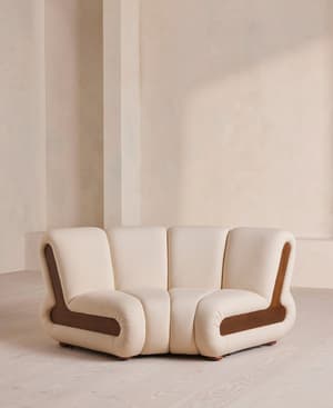 Noelle Outdoor Sectional Sofa - Curved Module - Off White - US - Listing Image