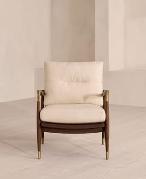 Theodore Outdoor Armchair - Linen - Off White - US - Hover Image