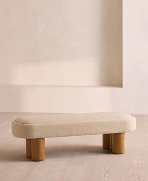 Nieve Bench - Boucle Sand - Listing Image