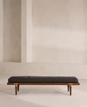 Theodore Bench - Leather - Black - US - Hover Image