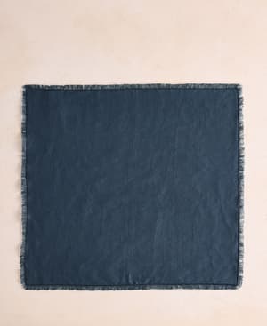 Whitney Linen Napkins Navy - set of four - Hover Image