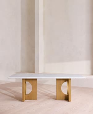 Elliot Dining Table - Carrara Marble - Hover Image