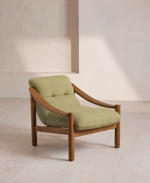 Karine Armchair - Textured Weave - Seafoam - US - Listing Image