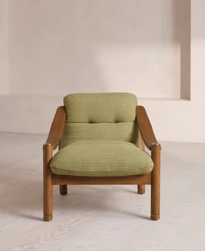 Karine Armchair - Textured Weave - Seafoam - US - Hover Image