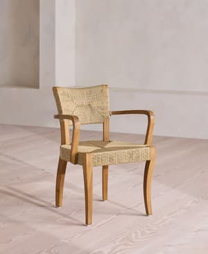 Molina Outdoor Dining Chair - Natural - Hover Image