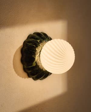 Floria Wall Light - Guatemala Marble - Green - IP44 - UK - Hover Image