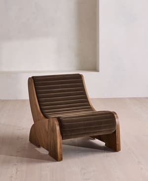 Sullivan Armchair - Velvet - Chocolate - US - Hover Image