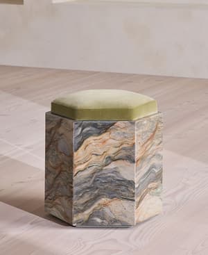 Novi Footstool - Velvet - Lichen - US - Listing Image