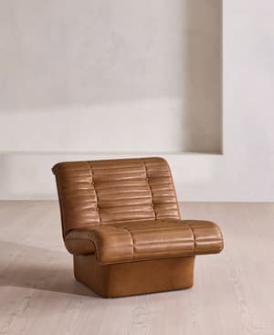 Ewan Armchair - Leather - Chestnut - US - Hover Image