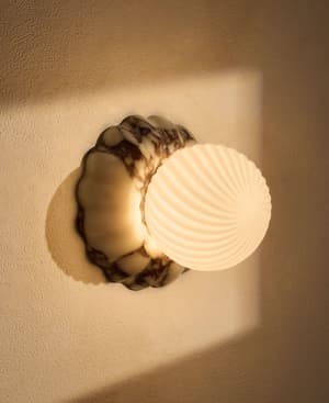 Floria Wall Light - Calacatta Viola Marble - IP44 - UK - Hover Image