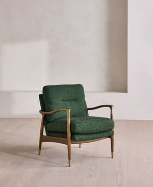 Theodore Armchair - Boucle Jacquard - Marine  - US - Listing Image