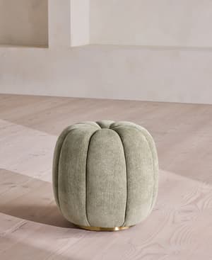 Sofia Footstool - Linen Chenille - Sage - US - Listing Image