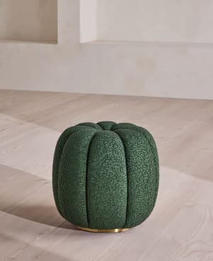 Sofia Footstool - Boucle Jacquard - Marine - US - Hover Image